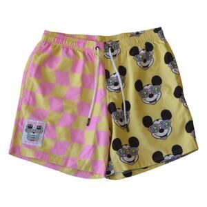 Neff x Disney Mickey Mouse Neon Swim Trunks Shorts Size S